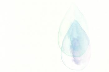 水滴を描いた水彩画